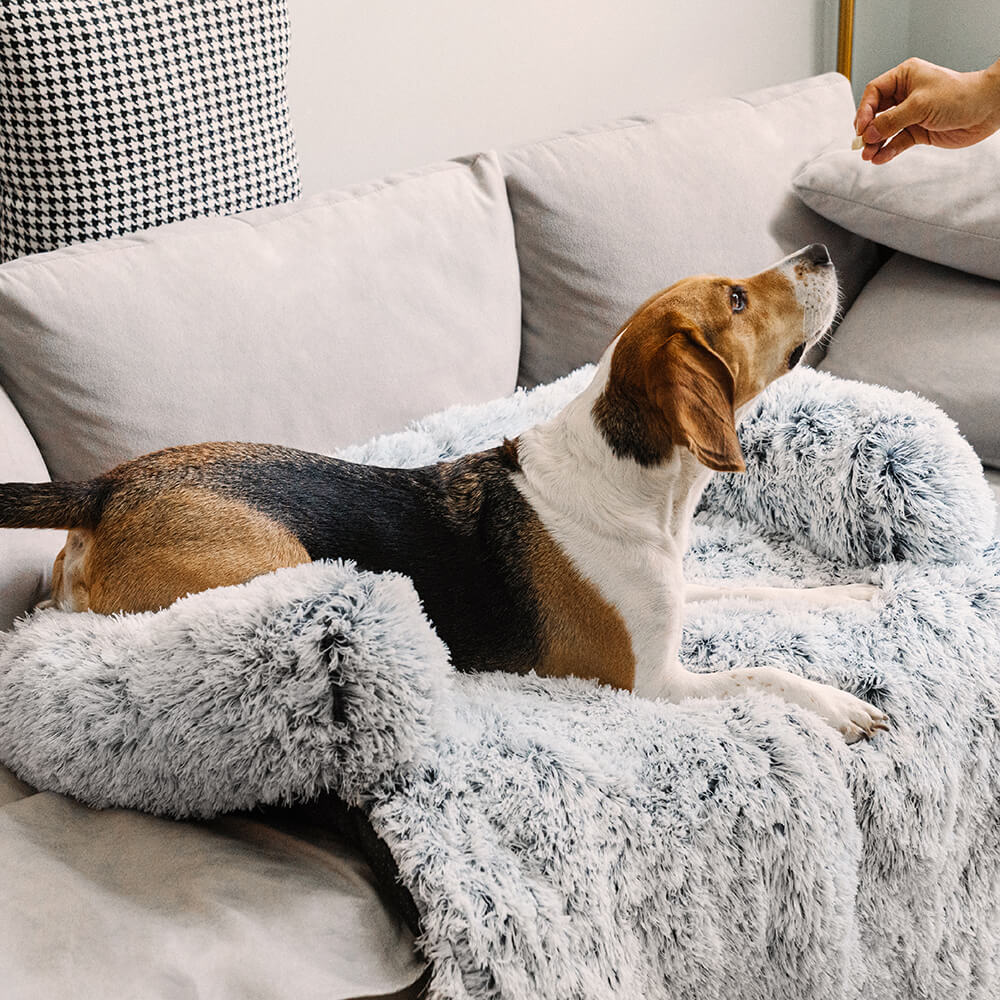 Comfortable Pet Sofa Bed - Plush Headrest