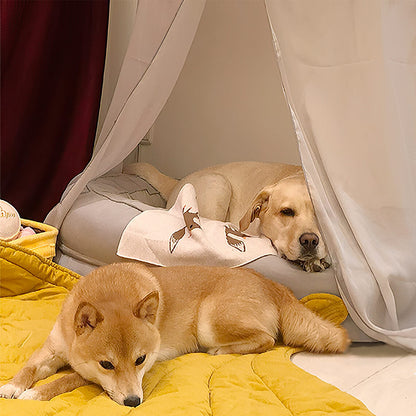 Fun Pet Blanket with Plush Dog Bed Cute Dog Accessories