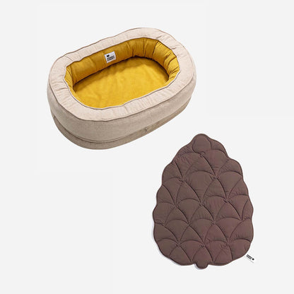 Fun Pet Blanket with Plush Dog Bed Cute Dog Accessories