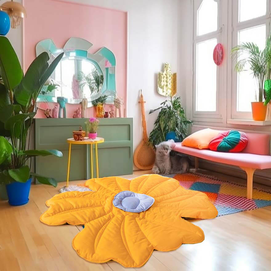 Large Floral Pet Blanket Throw
