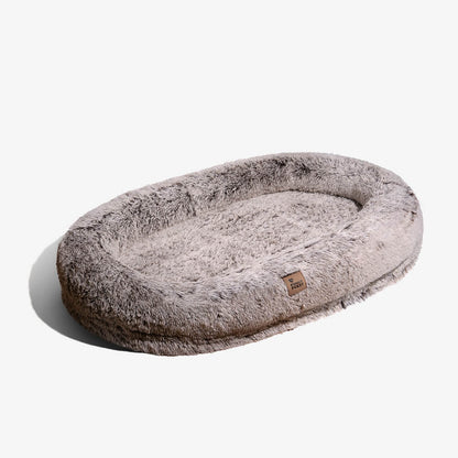 Extra Large Plush Pet Oval Bed for Humans Dogs