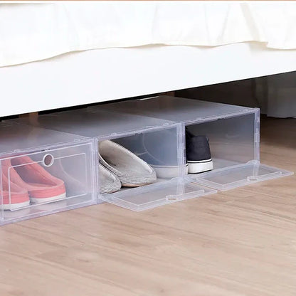 Transparent Stackable Shoe Storage Containers