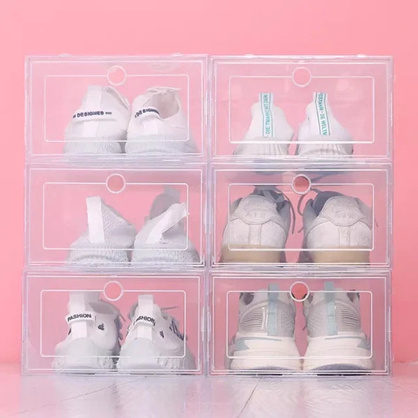 Transparent Stackable Shoe Storage Containers - Pexav