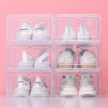 Transparent Stackable Shoe Storage Containers - Pexav