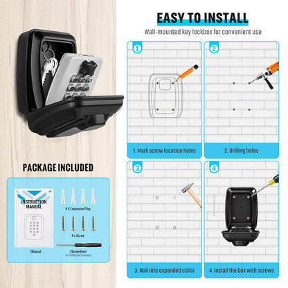Secure Locking Key Storage Box