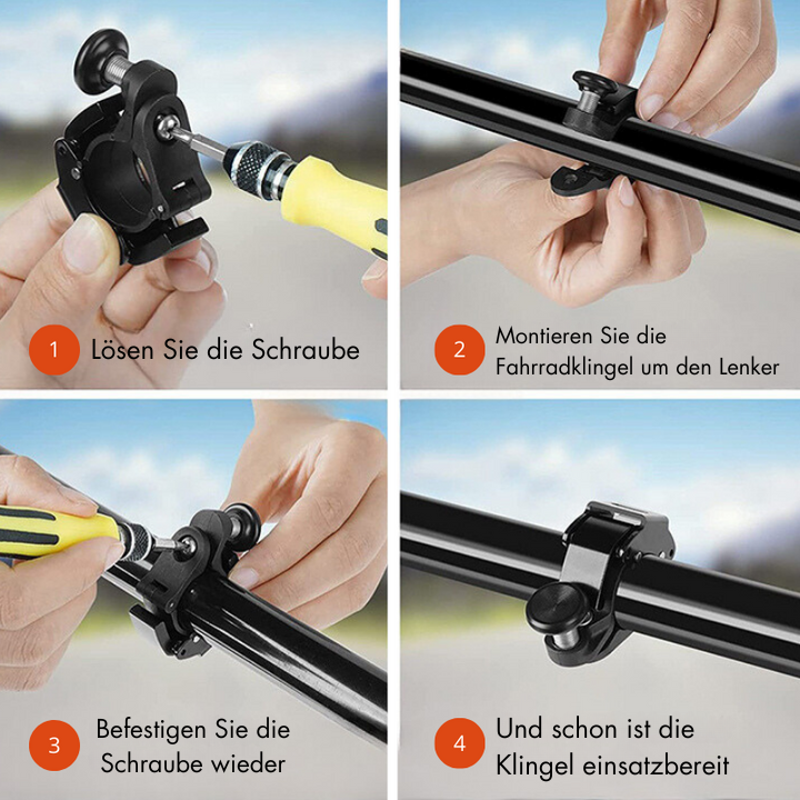 Compact Bike Bell with Loud Clear Sound