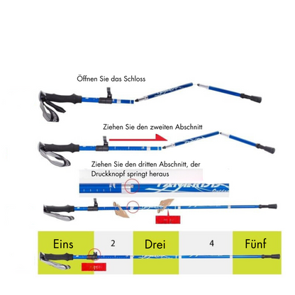 Collapsible Hiking Walking Sticks