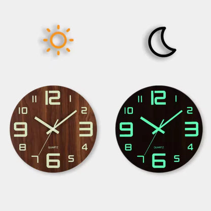 Simple LED Wall Clock with Warm Light
