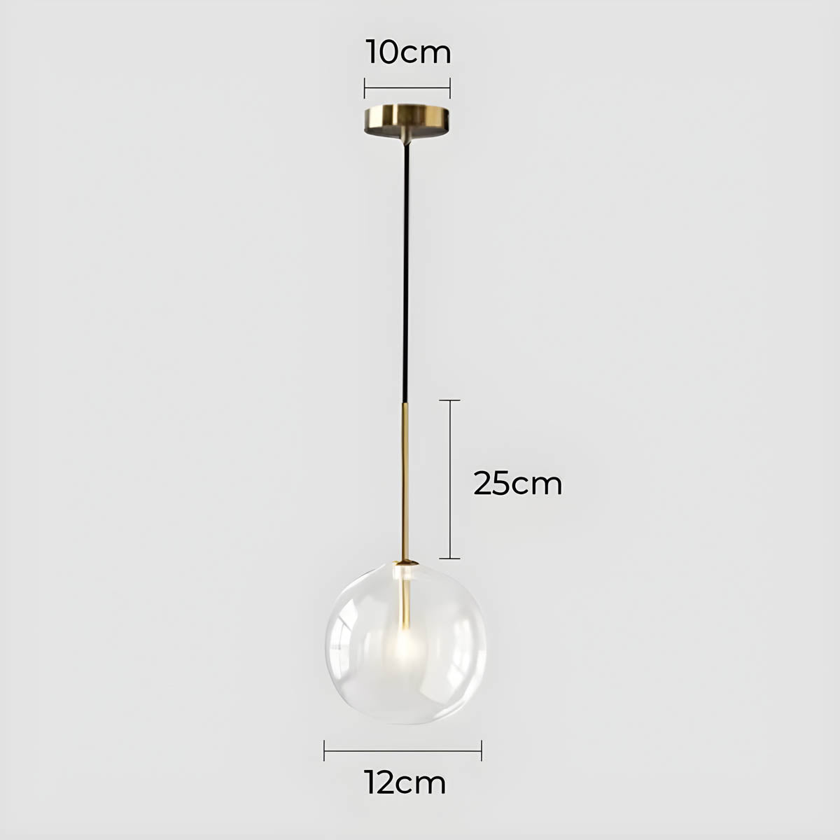 Modern Glass Ball Pendant Light