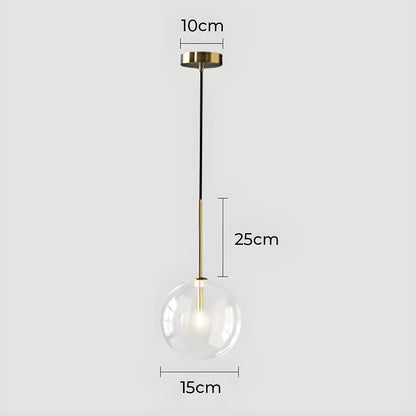 Modern Glass Ball Pendant Light