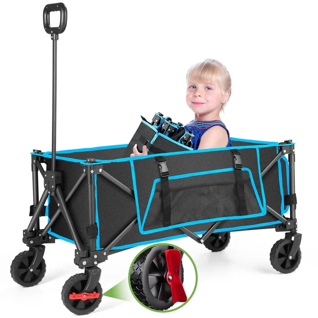 Sturdy Collapsible Outdoor Utility Wagon - Pexav