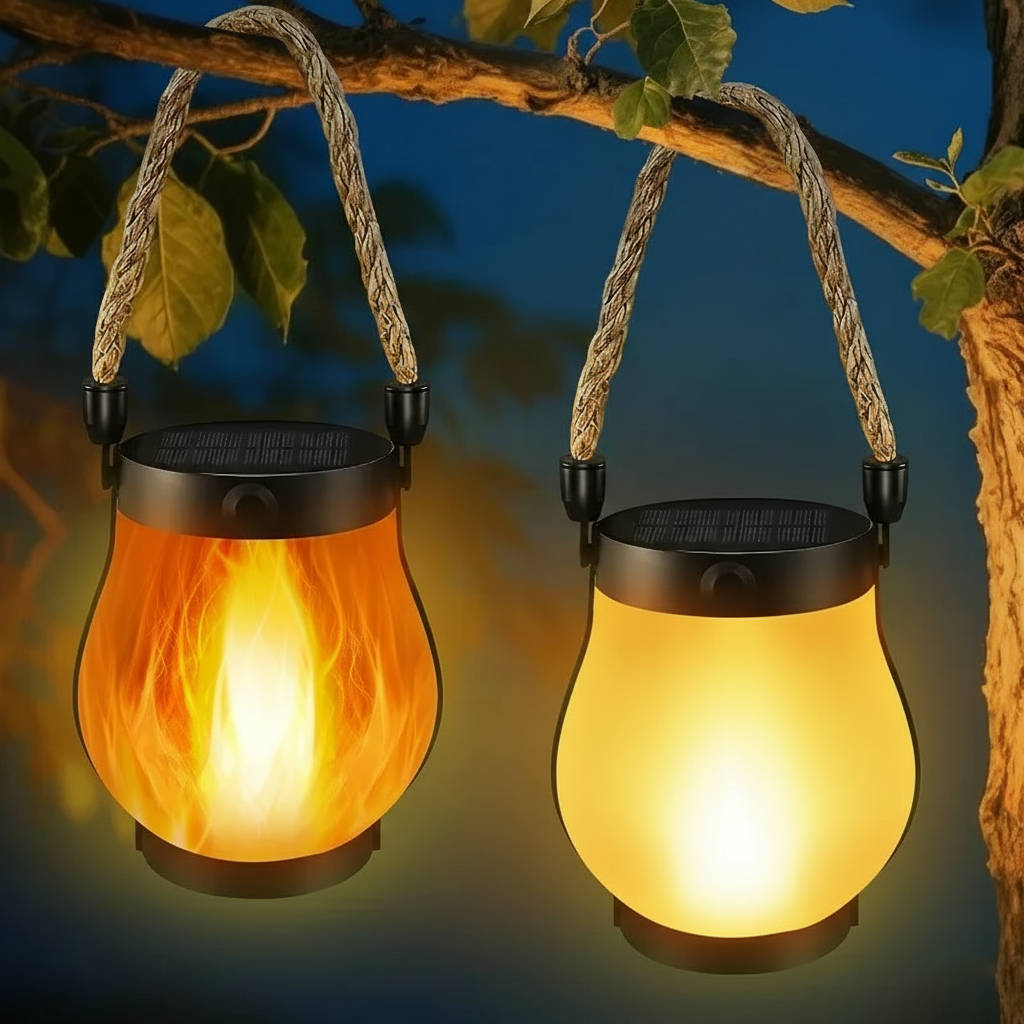 Warm Outdoor Patio Solar Lanterns - Pexav
