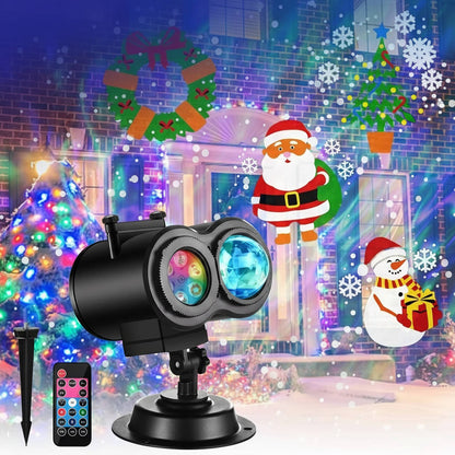 Colorful Outdoor Christmas Laser Light Display - Pexav