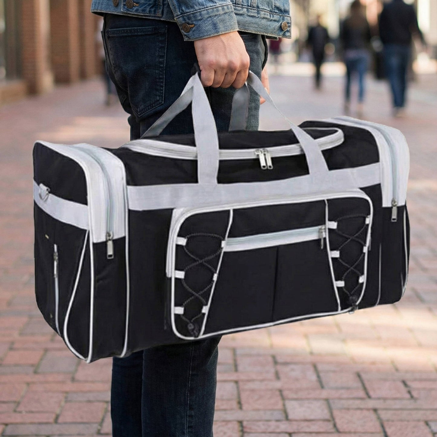 Spacious Folding Travel Duffle Bag With Strap - Pexav