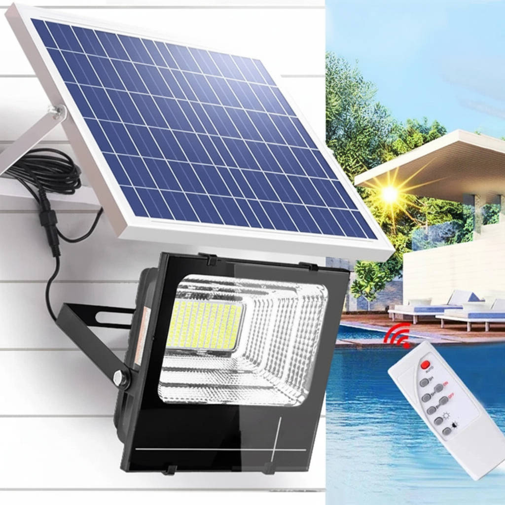 Bright Outdoor Solar Powered Flood Light 600W - Pexav
