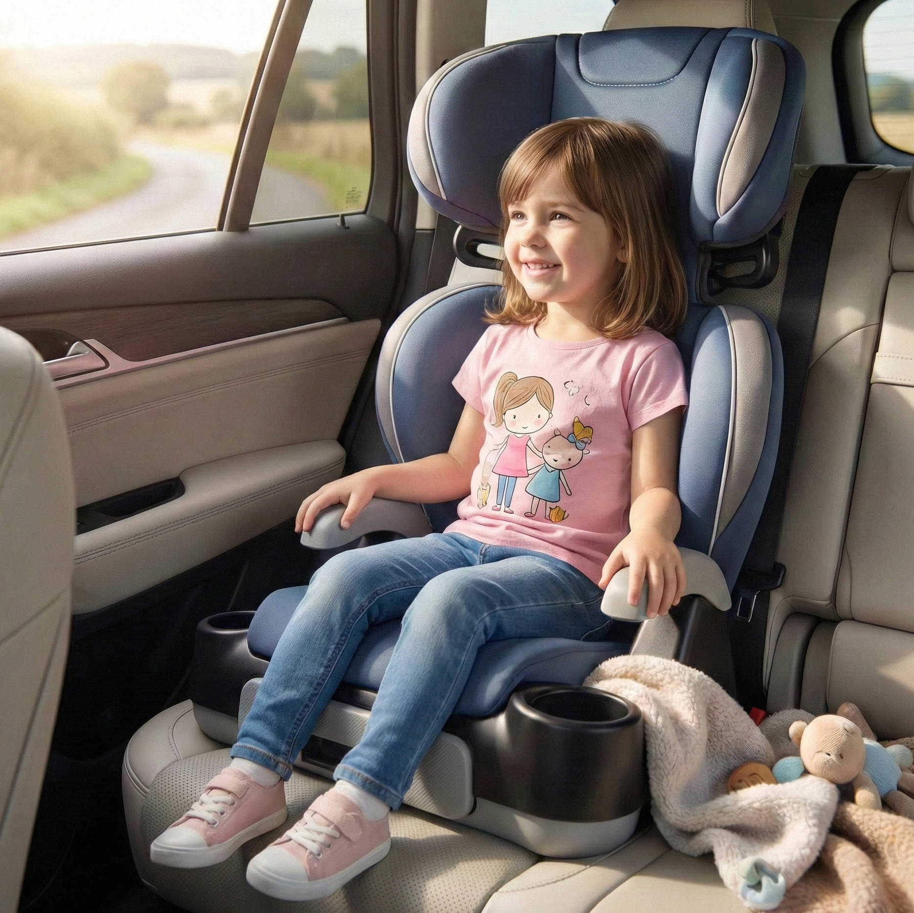 Safe Child Car Booster Seat - Pexav