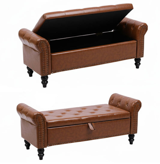 Stylish Bedroom Storage Footrest Bench - Pexav