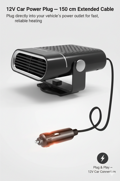 Compact 4-in-1 Car Heater Fan