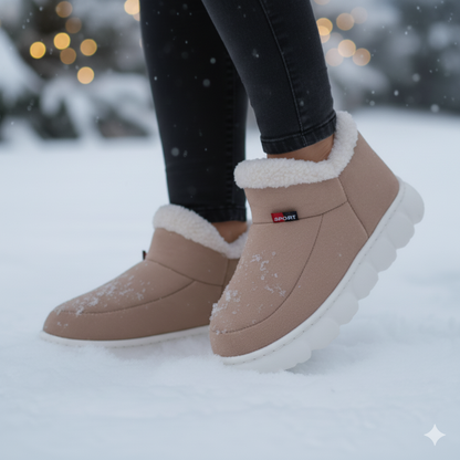 Warm Waterproof Women's Wide Calf Winter Boots