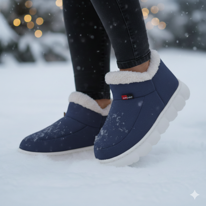 Warm Waterproof Women's Wide Calf Winter Boots
