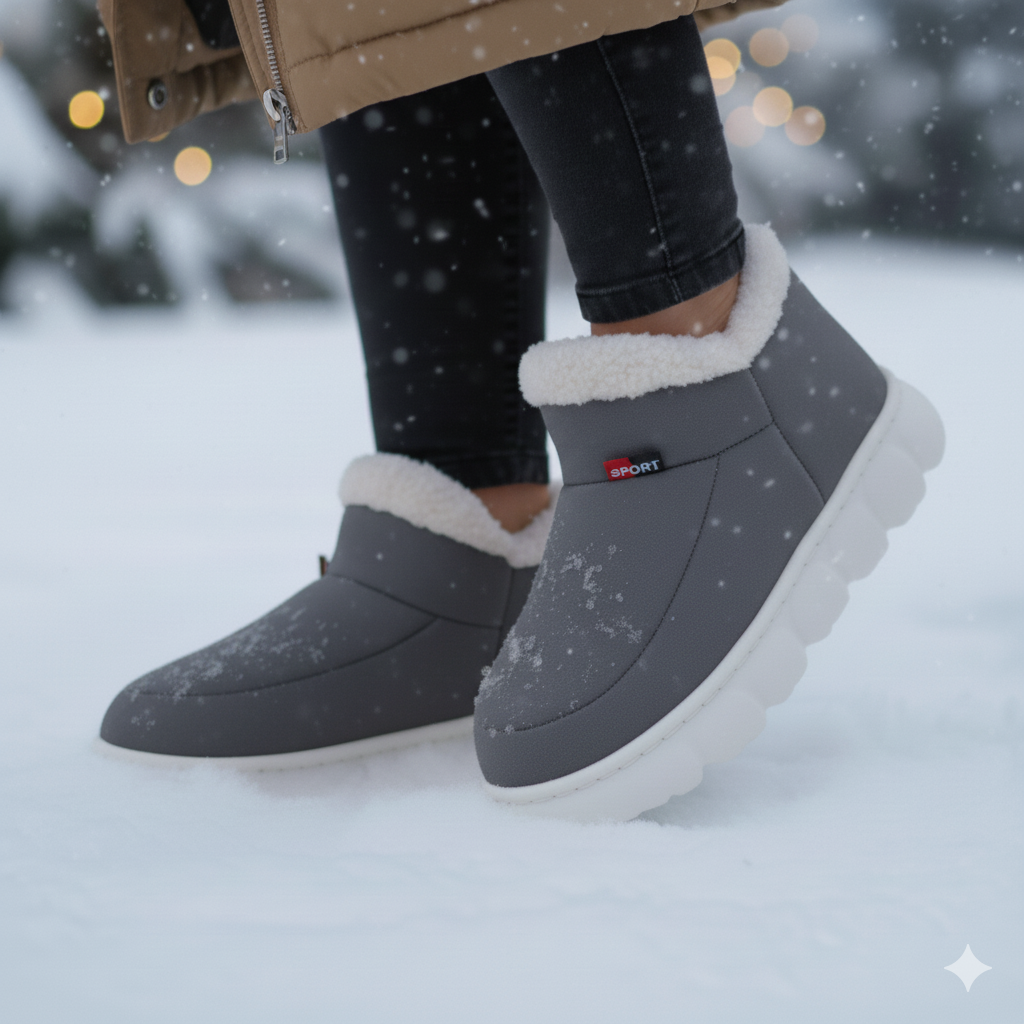 Warm Waterproof Women's Wide Calf Winter Boots