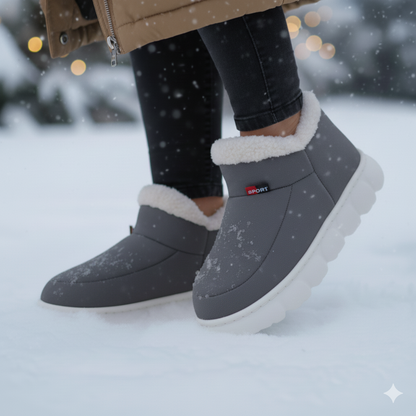 Warm Waterproof Women's Wide Calf Winter Boots