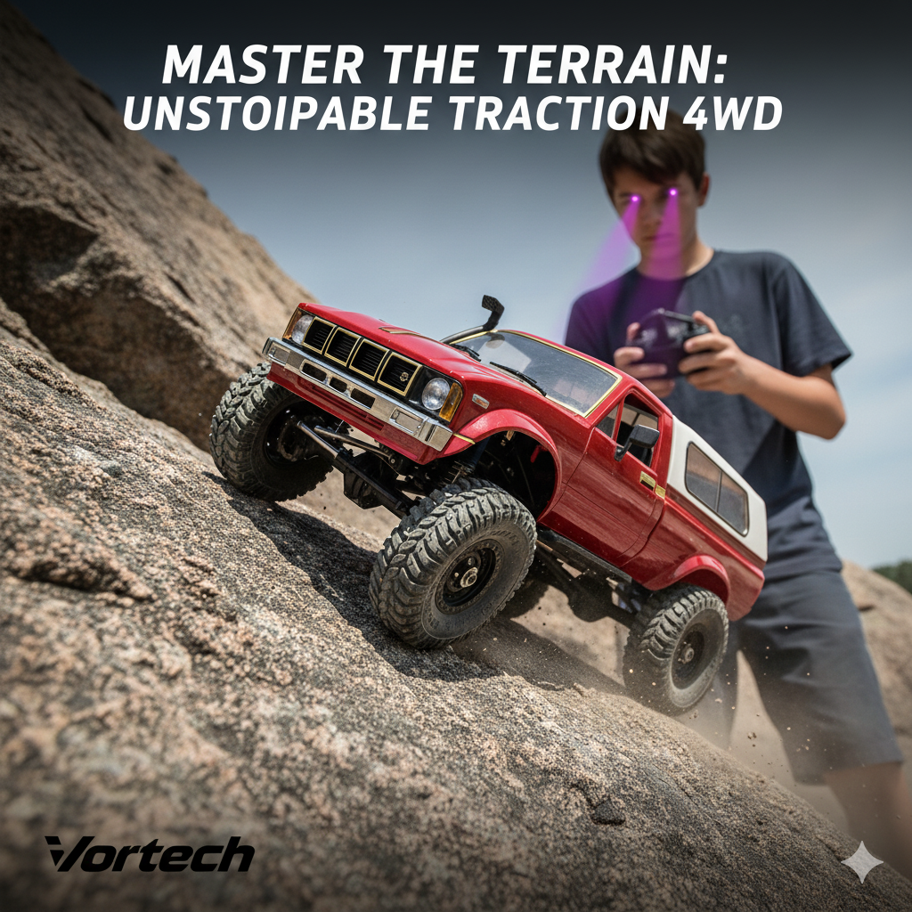 Tough 4x4 RC Rock Crawler Vehicle