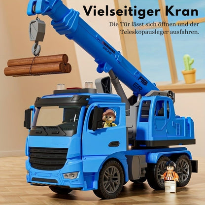 Big Rig Flashing Toy Crane Vehicle
