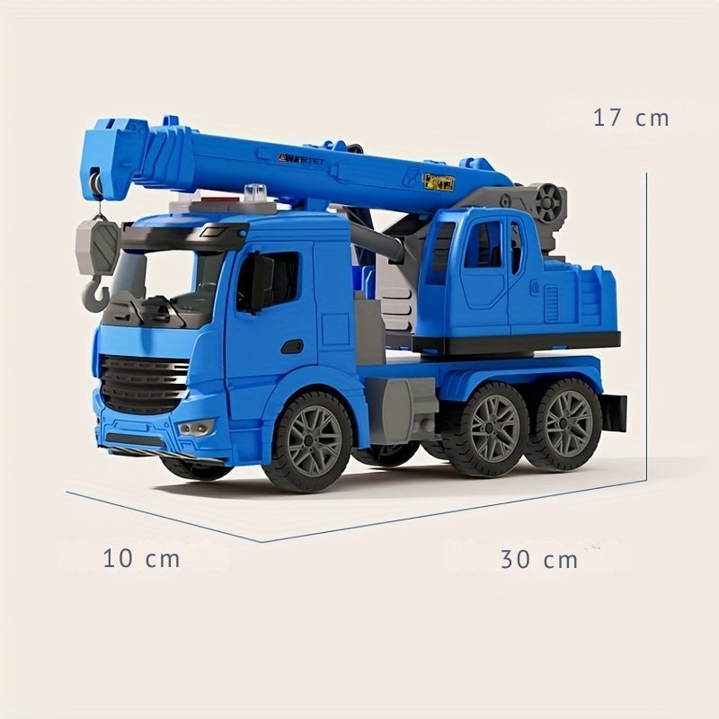 Big Rig Flashing Toy Crane Vehicle