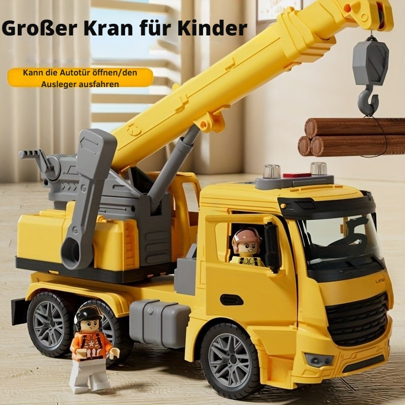 Big Rig Flashing Toy Crane Vehicle