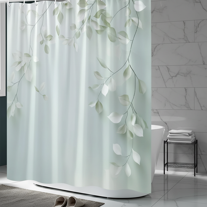 Waterproof Fabric Bathroom Curtain - Calmweave - Pexav