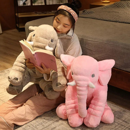 Giant Elephant Plush Toy Pillow For Baby