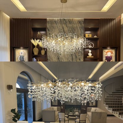 Elegant Crystal Drop Ceiling Lamp Indoor Light Fixture