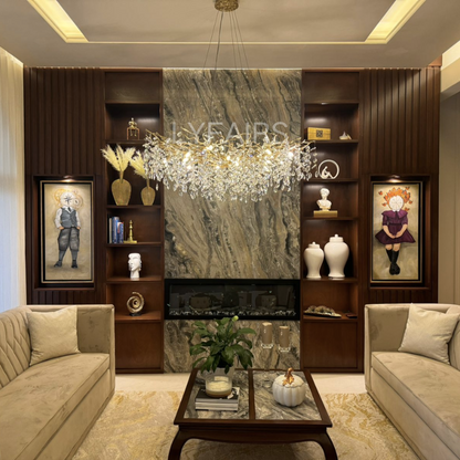 Elegant Crystal Drop Ceiling Lamp Indoor Light Fixture