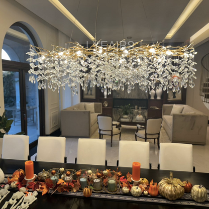 Elegant Crystal Drop Ceiling Lamp Indoor Light Fixture