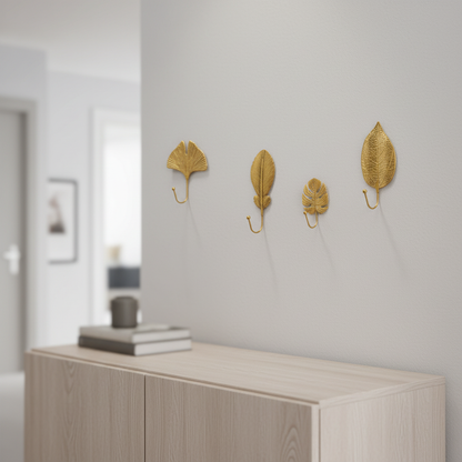 Brass Finish Metal Wall Hook - Pexav