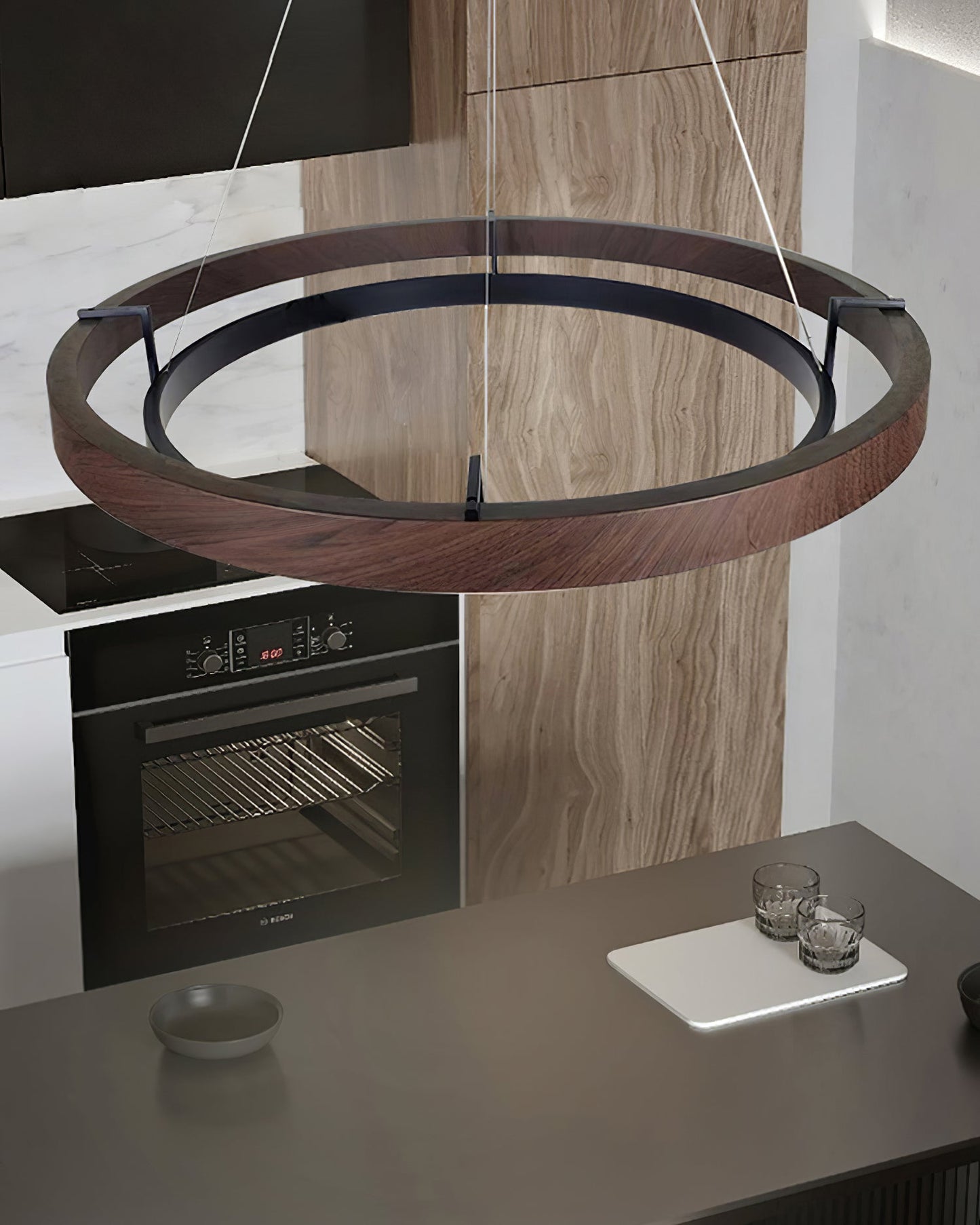 Stylish Double Ring LED Ceiling Light Fixture