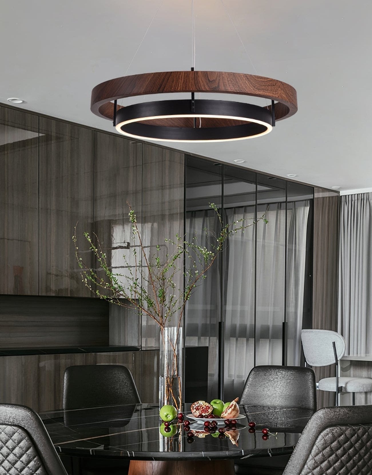 Stylish Double Ring LED Ceiling Light Fixture