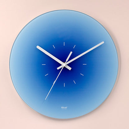 Gradient Glass Wall Clock – Modern Minimalist Design with Silent Sweep Movement, 11.8 & 14.2 Inch Options 1