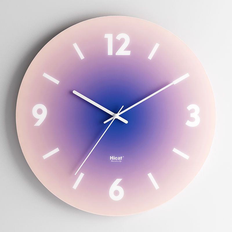 Gradient Glass Wall Clock – Modern Minimalist Design with Silent Sweep Movement, 11.8 & 14.2 Inch Options 5