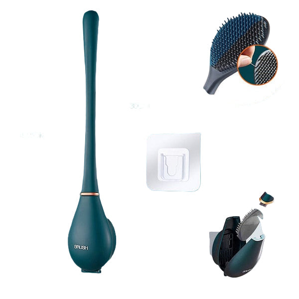 Bathroom Toilet Brush Set with Holder & Tray