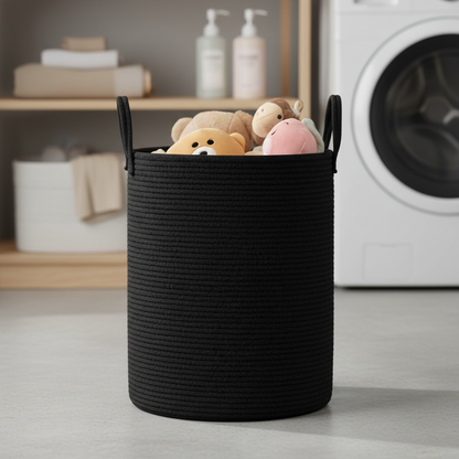 Big Natural Fiber Laundry Basket - Pexav