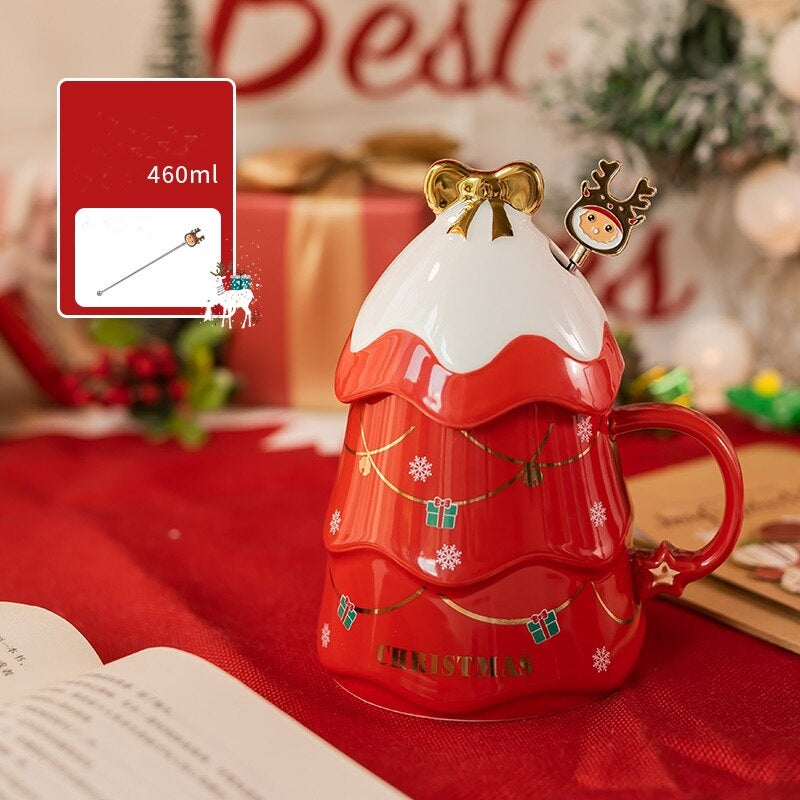 Colorful Holiday 3D Christmas Mug