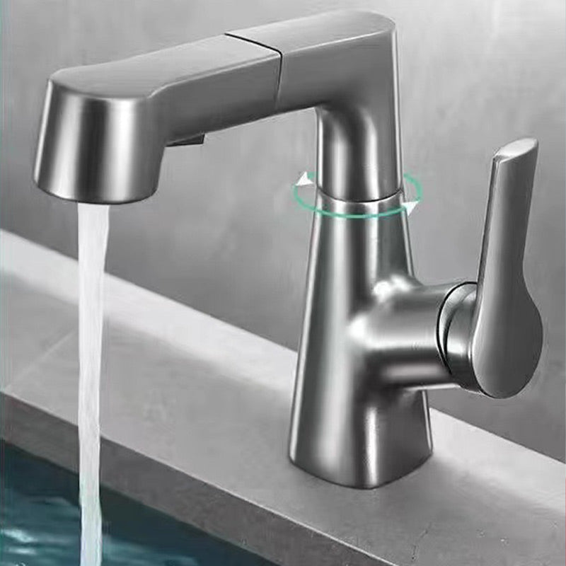 Stainless Steel Kitchen Faucet With Pull-Out Spray - Pexav