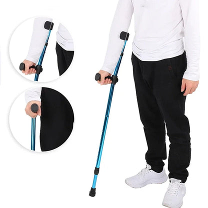 Collapsible, Ergonomic Walking Crutch