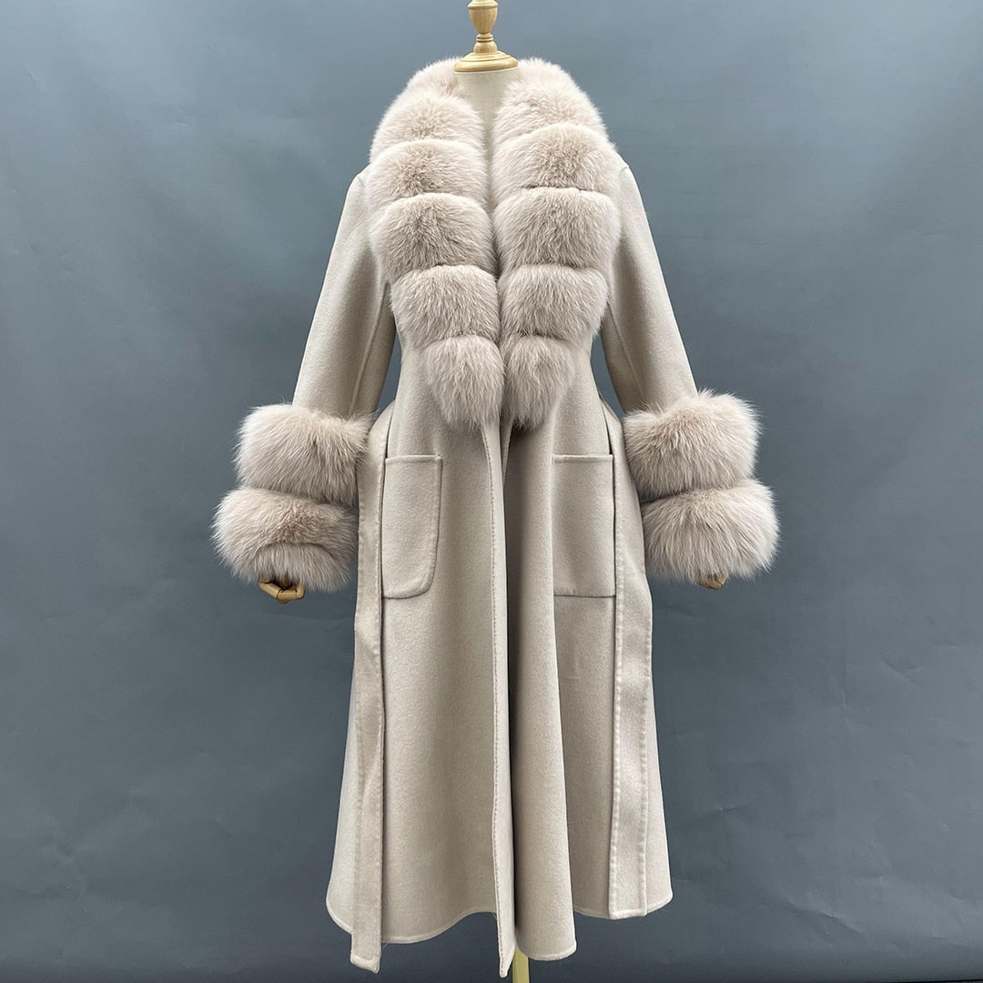 Elegant Women's Faux Fur Overcoat