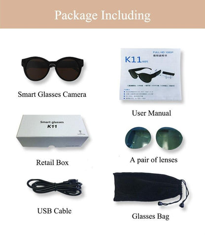 Sports Glasses Camera 1080P HD Video Recorder