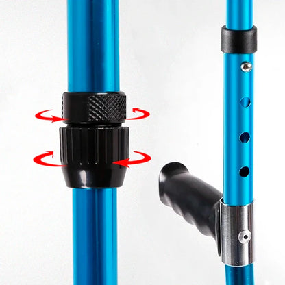 Collapsible, Ergonomic Walking Crutch