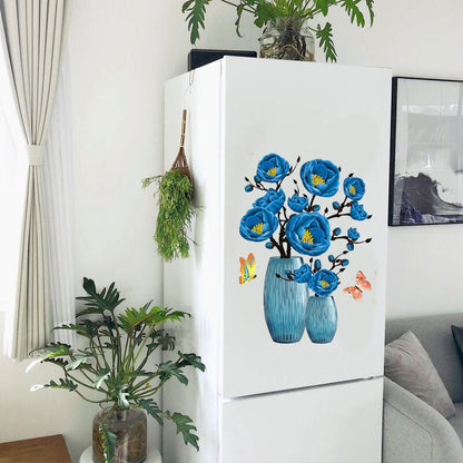 Colorful 3D Flower Wall Decals - Pexav