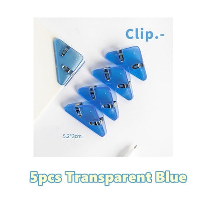 Bright Color Triangle Book Page Holder Clip